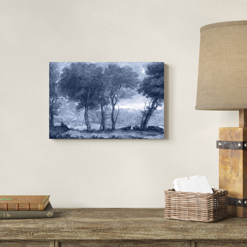 «Pastoral Toile I», peinture sur toile, H 12 po x l 18 po