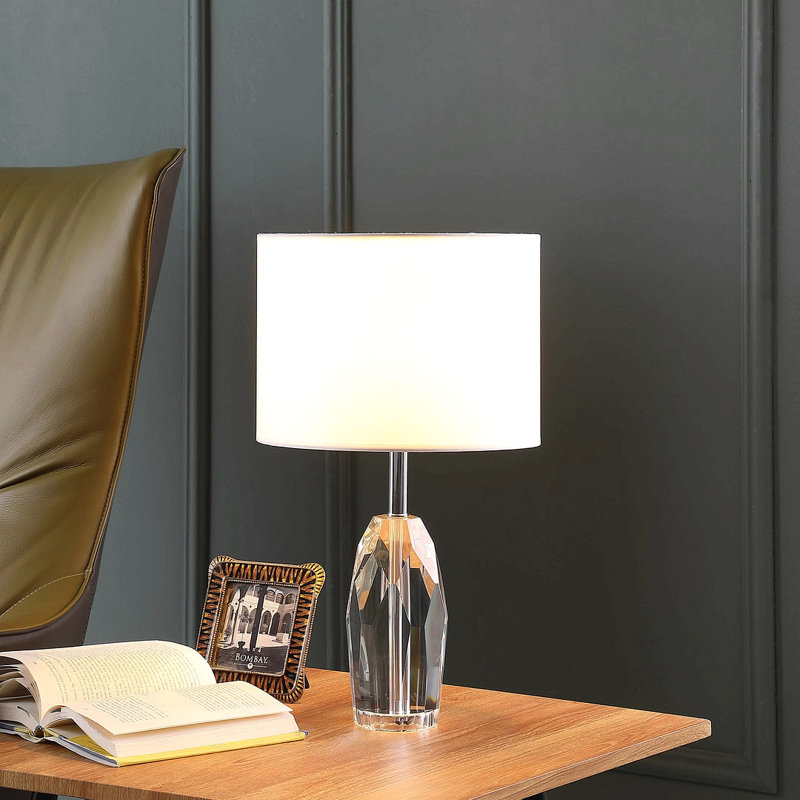 Lampe de table prisme en cristal 19 po Dodecahedron