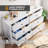 6 Chest of Drawer for Bedroom, Modern Dresser Storage Organizer with Deep Drawer & Handle-1934946381