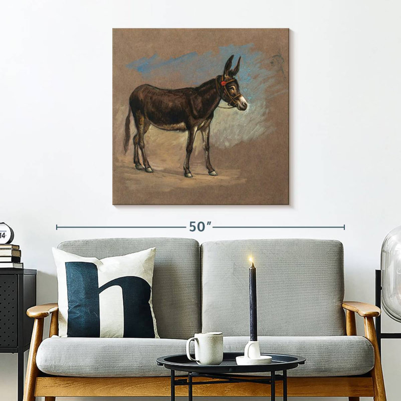 Brampt Study. A Mule, 30" H x 30" W