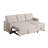 Upholstered Pull Out Sectional Sofa With Chaise-1053960613