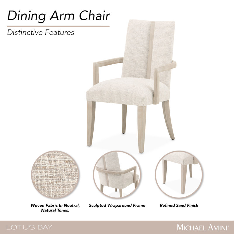 Lotus Bay Dining Arm Chair - Sand