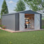 Remise de rangement extérieure avec structure de plancher renforcée