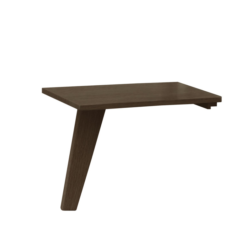 Table de chevet en bois massif Linn, Taupe