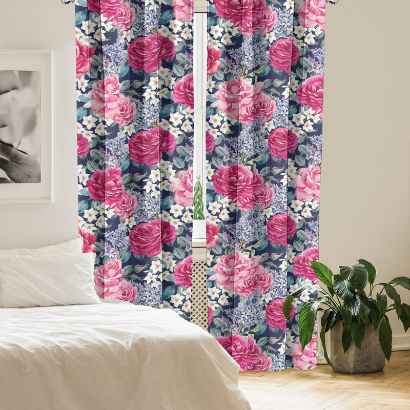 Semi Sheer Curtain Pair, 28" W x 84" L