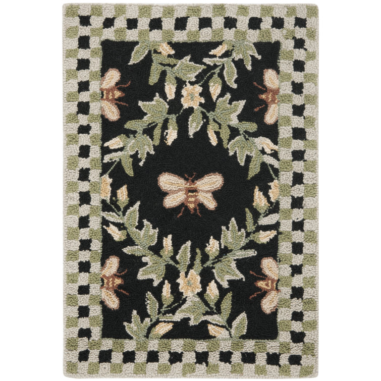 Hand Hooked Wool Southwestern Rug