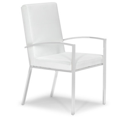 Amira-Jess 17.5'' H Faux Leather Upholstered Armchair