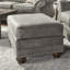 Shandon Fabric Upholstered Nailhead Ottoman-1182604959