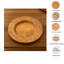 Assiette de service en bois | Assiette en bois fabriquée à la main 13 po | Napperon en bois | Vaisselle Artisan-26643565-6337730