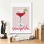 Art mural sur toile Winston Porter «Cheers 2 On White V2» par Mercedes Lopez Charro-1934551189