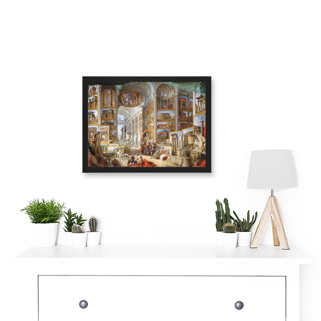 Rome Monuments Allegory by Panini Ancient - Single Picture Frame Painting