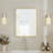 Aluminum Framed Rounded Rectangle Mirror, Wall Mounted Bathroom Vanity Mirror, Modern Horizontal/Vertical Entryway Wall Mirror-811529148-811529137