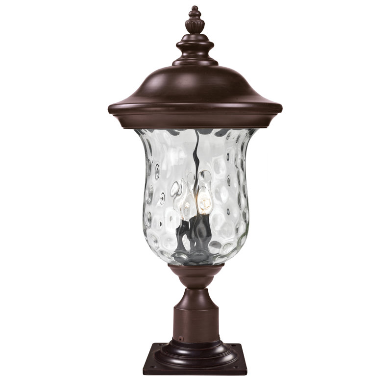 Luminaire fixe à 1 lumière Antkeo, Bronze, H 22 po x l 10 po