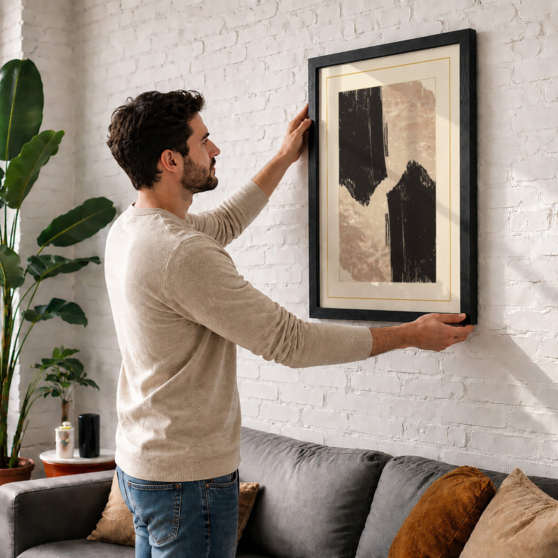 Fragmented Forms Minimalist - Print, Unframed, A3 - 42.0 x 29.7 cm