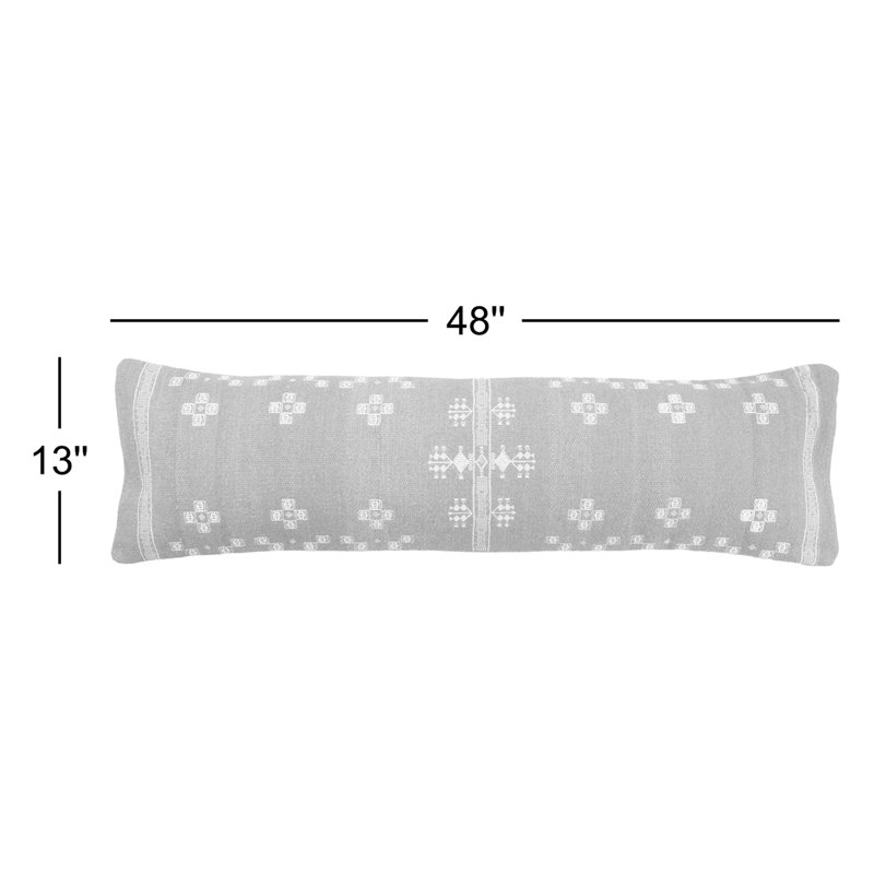 Oreiller rectangulaire en laine Ise, Housse de coussin seulement - sans coussin