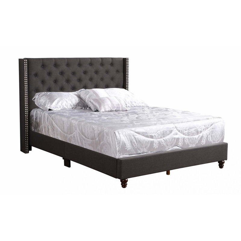 Lit tapissier (lit seulement), Queen, Black