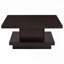 Ensemble de 3 tables basses et tables de bout carrées - Finition cappuccino