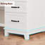 Bureau d'ordinateur 53 pouces en bois avec tiroirs, station de charge et classeur de style campagnard-2093623939