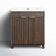 Meuble-lavabo sur pied simple 29,9 po avec plateau en céramique Dansfield-1993806153-1993806152