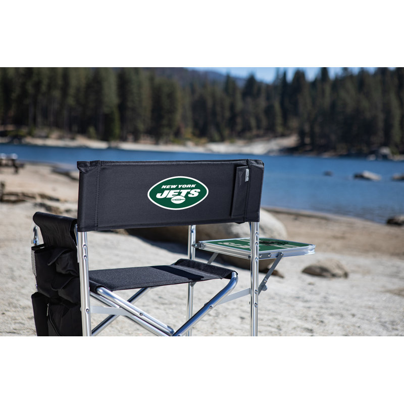 Folding Director Chair, New York Jets, Black