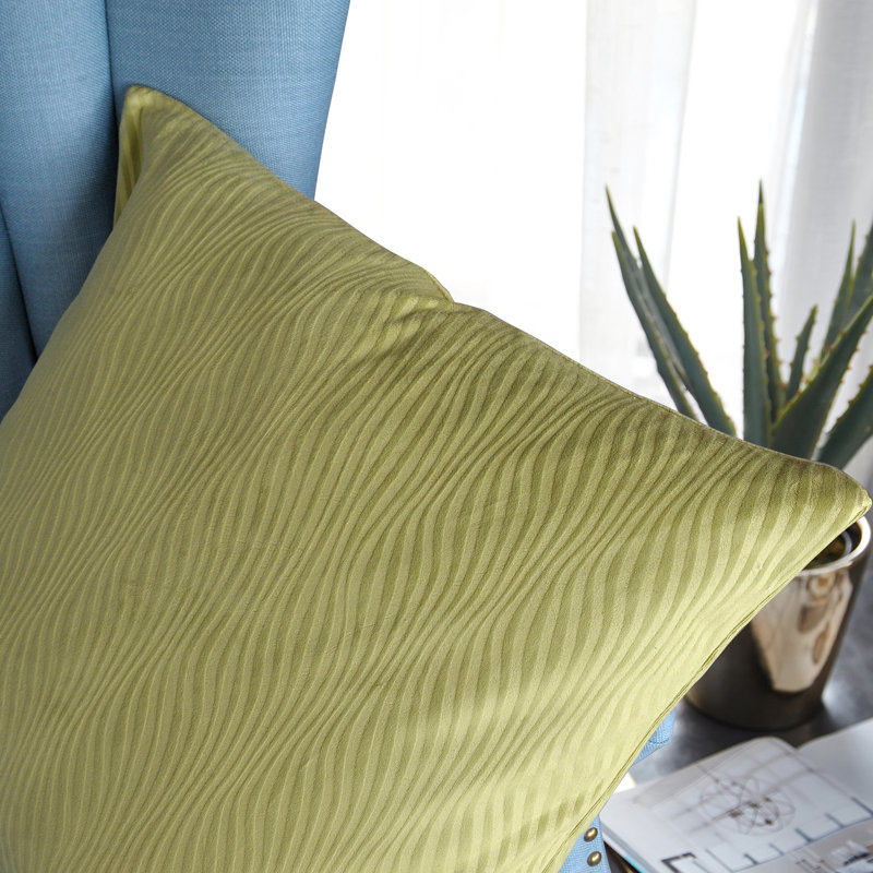 Sculpted Pillow Cover, Green, 26" x 26"
