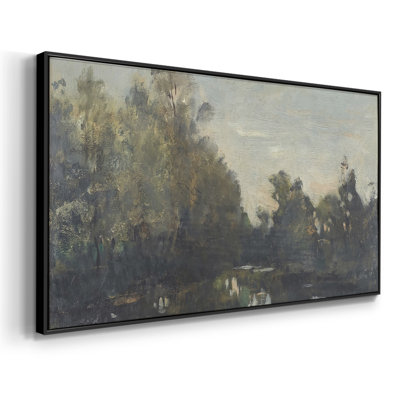 Série paysage - Dxxxi - Toile tendue avec châssis encadré - Prêt à être accroché