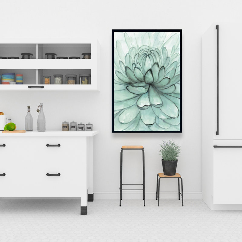 «Turquoise Flower» sur toile