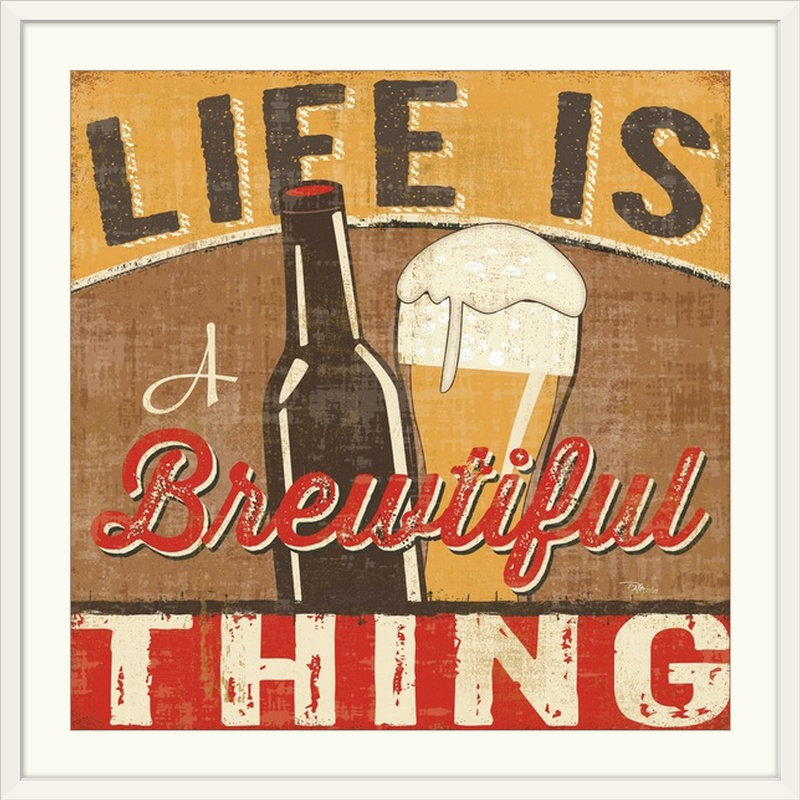 « ii », impression Craft Brew, Cadre blanc, H 24 po x l 24 po x P 1 po