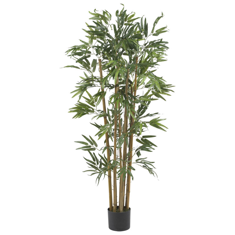 Arbre de bambou artificiel en pot, H 48 po x l 30 po x P 30 po