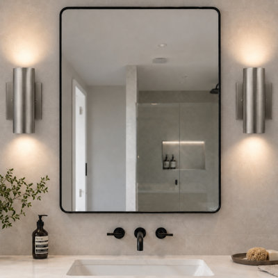 7''H Nickel Aluminum Dimmable LED Wall Sconces