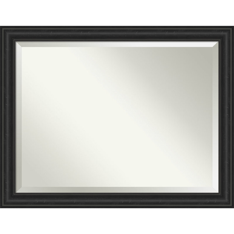 Miroir mural Mcbrayer, 35 po x 45 po, Noir