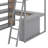 Full Size Loft Bed With Shelves And Desk-1062870975