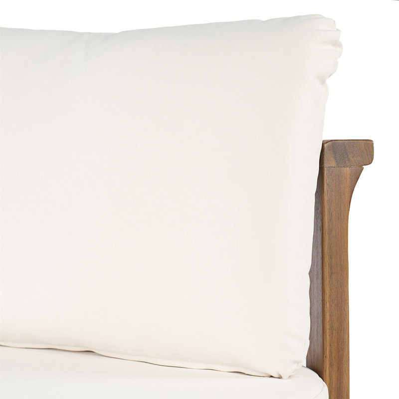 Ensemble de 4 chaises d'extérieur en bois d'acacia