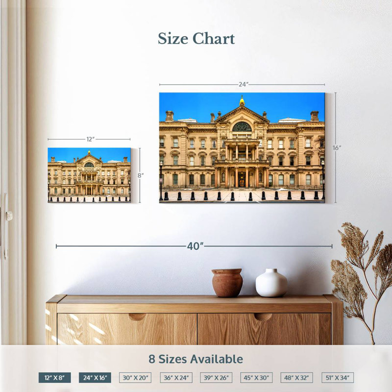 New Jersey State House, 16" H x 24" W