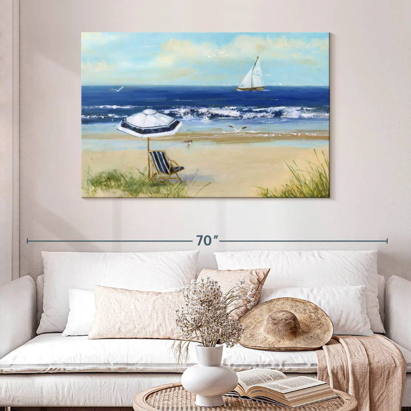 Alvord Azure Beach Life I, H 32 po x l 48 po
