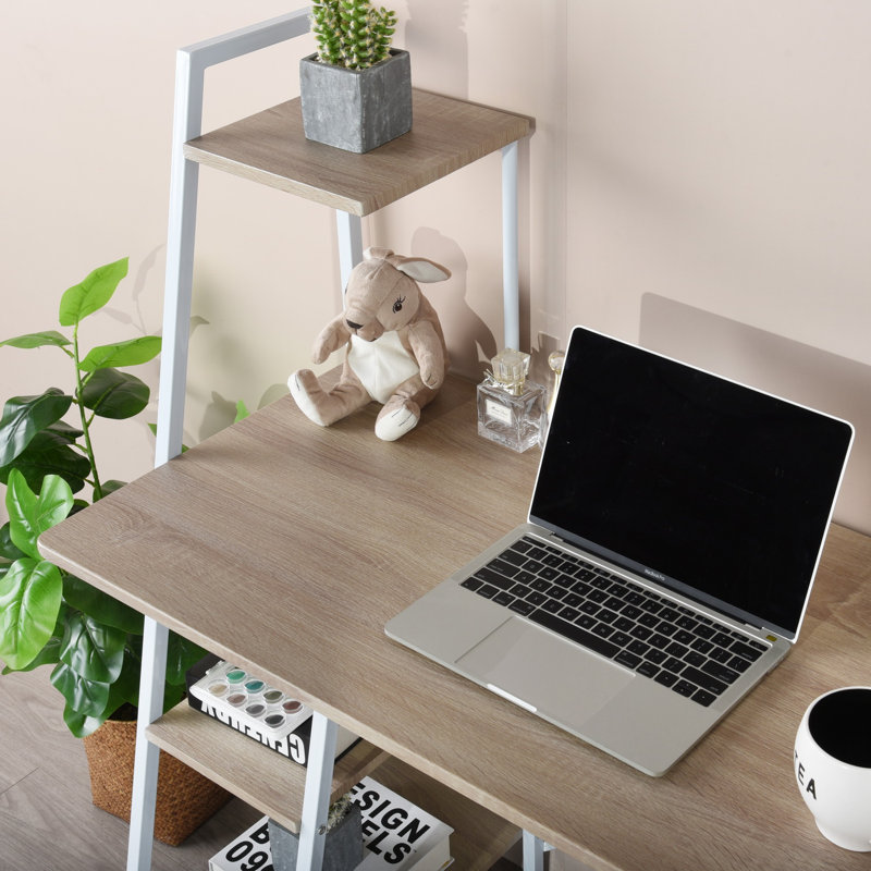 Blohm Writing Desk, Oak, White