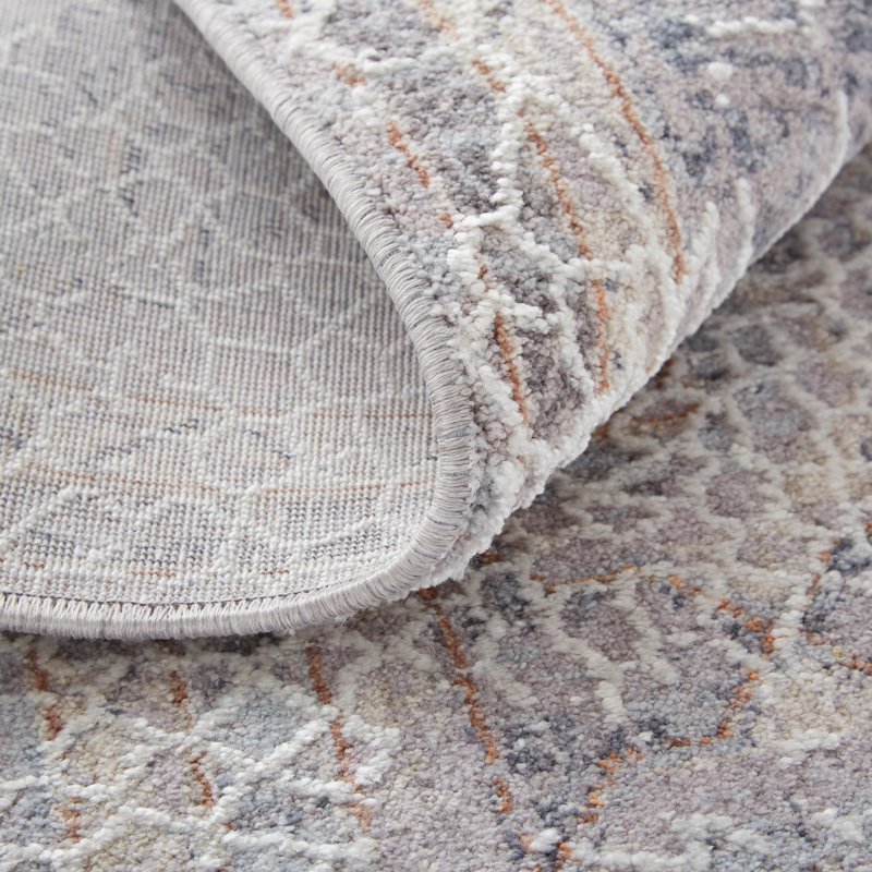 Tapis gris / ivoire Cainsville, Rectangle 12 pi x 15 pi