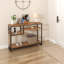 100cm Geometric Art Console Tables for Entryway, Skinny Entry Table with 4 Tier Storage Shelves-735279095