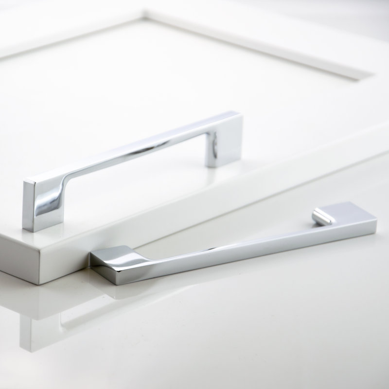 Ensemble de poignées d’armoire centrale 5 ", Chrome poli