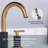 Widespread Bathroom Faucet with Drain Assembly-80546432