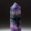 Polished Rainbow Fluorite Geode Point from Mexico (0.15 lbs)