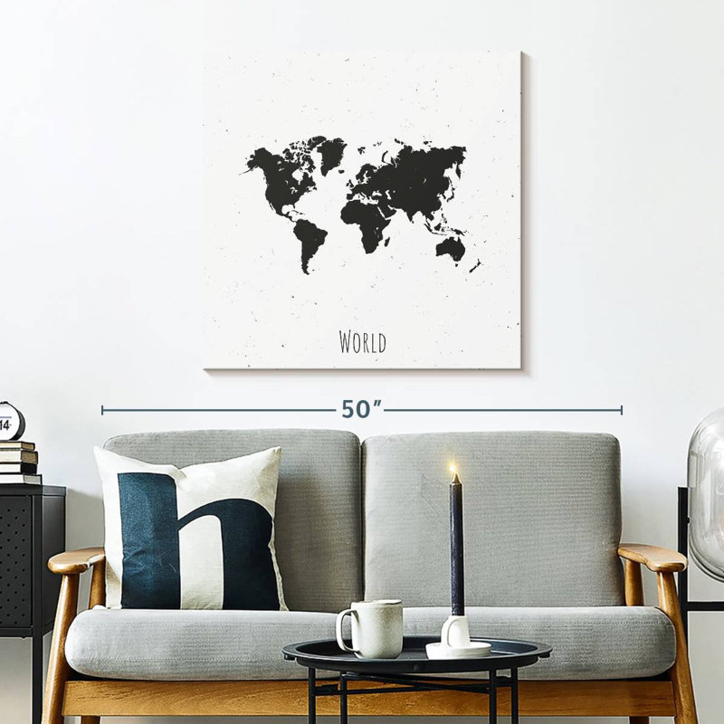 Aliaz Basic World Map, 30" H x 30" W