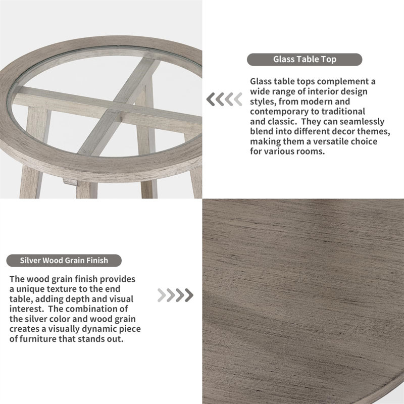 Ensemble de tables de bout Leonardson