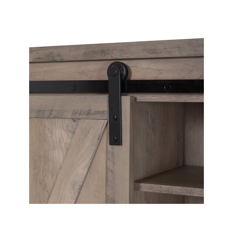 Over-the-Toilet Spacesaver Bathroom Storage with Sliding Barn Door