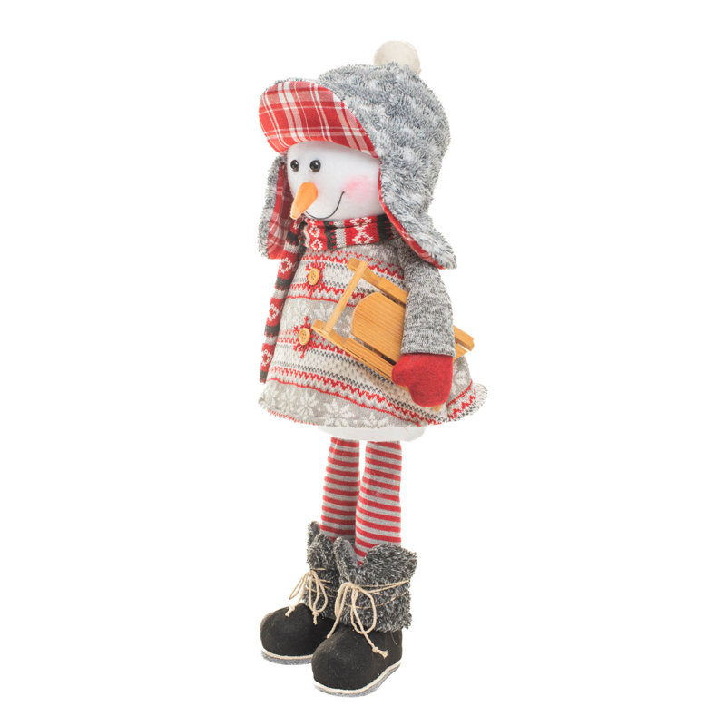 Bonhomme de neige gris chaud