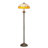 64"H Tiffany Style Floor Lamp with Stained Glass Shade and Resin Base-1023257591