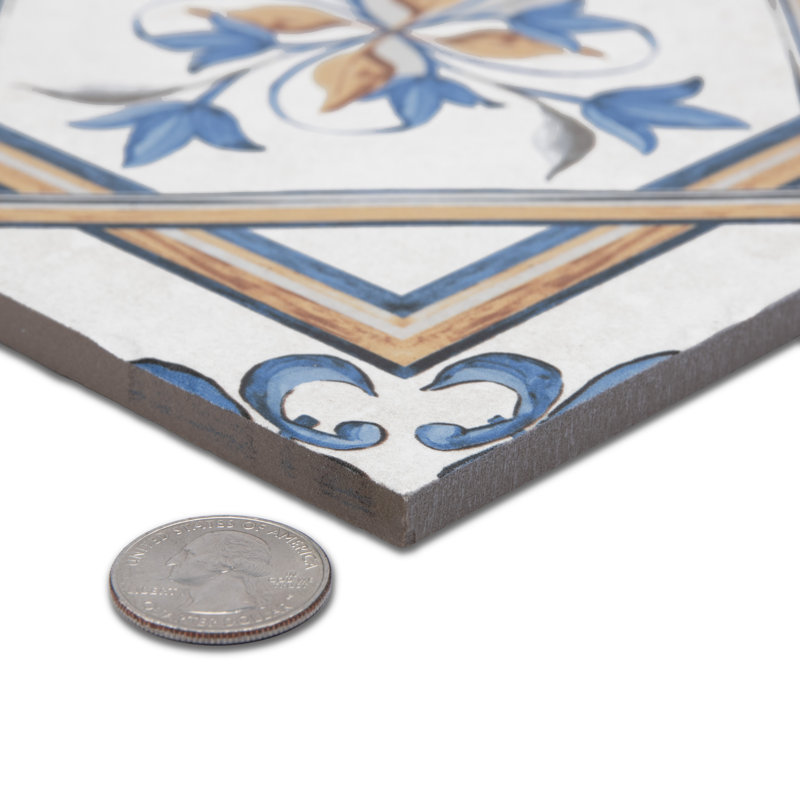 Toscana 7-7/8 In. X 7-7/8 In. Porcelain Floor And Wall Tile