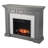 Dakesbury Faux Stone Electric Fireplace withTouch Screen Control Panel