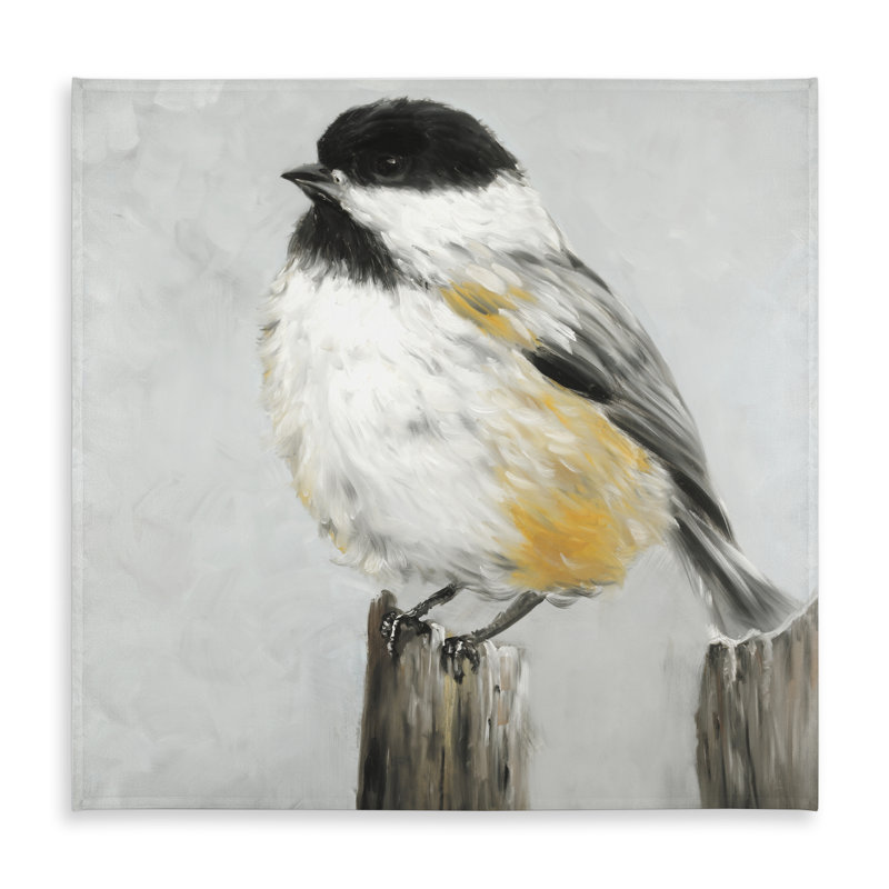 Coal Tit Bird Tablecloth - Gray Animals Indoor Outdoor Decor
