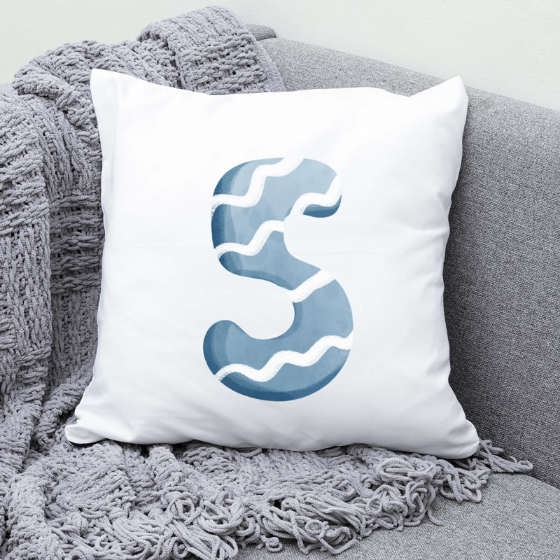 Nautical Sea Life_654 - Coussin décoratif avec coussin décoratif, H 16 po x l 16 po